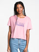 ROXY WOMENS DON'T LOOK BACK SHORT SLEEVE TEE - LIL - CLEARANCE - Boathouse