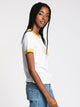 ROXY WOMENS SAND & SUN SHORT SLEEVE TEE - MARIGOLD - CLEARANCE - Boathouse