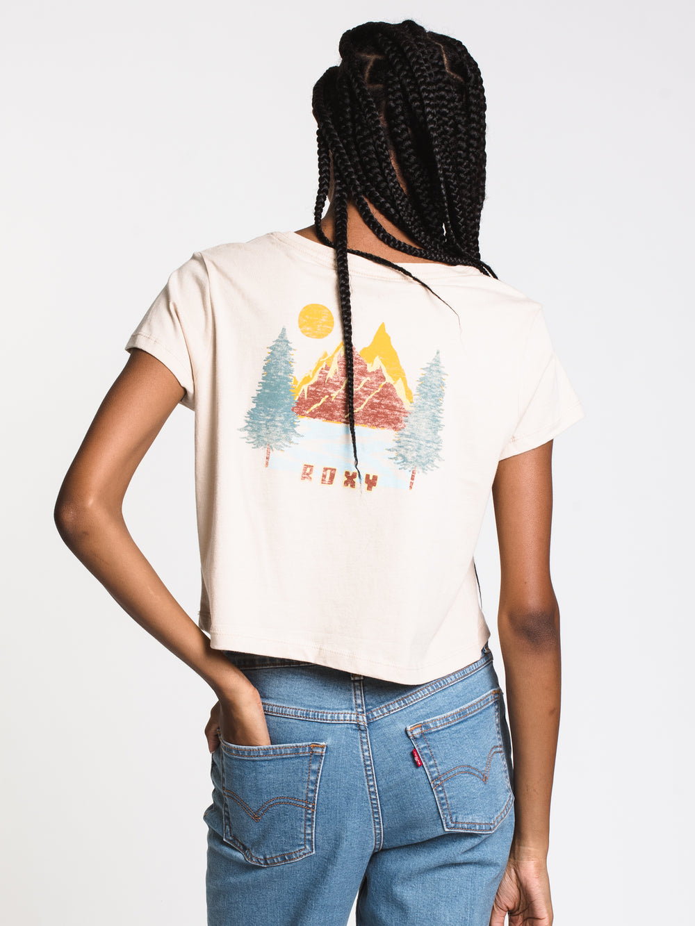 WOMENS IN THE MOUNTAIN SHORT SLEEVE TEE - IVO - CLEARANCE