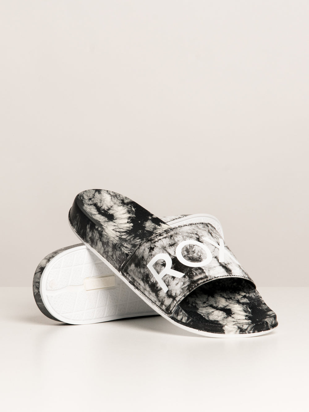 WOMENS ROXY SLIPPY PRINT SLIDE SANDAL - CLEARANCE