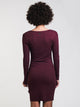 RVCA WOMENS KNOT UP DRESS - BURGUNDY - CLEARANCE - Boathouse