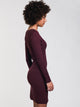 RVCA WOMENS KNOT UP DRESS - BURGUNDY - CLEARANCE - Boathouse