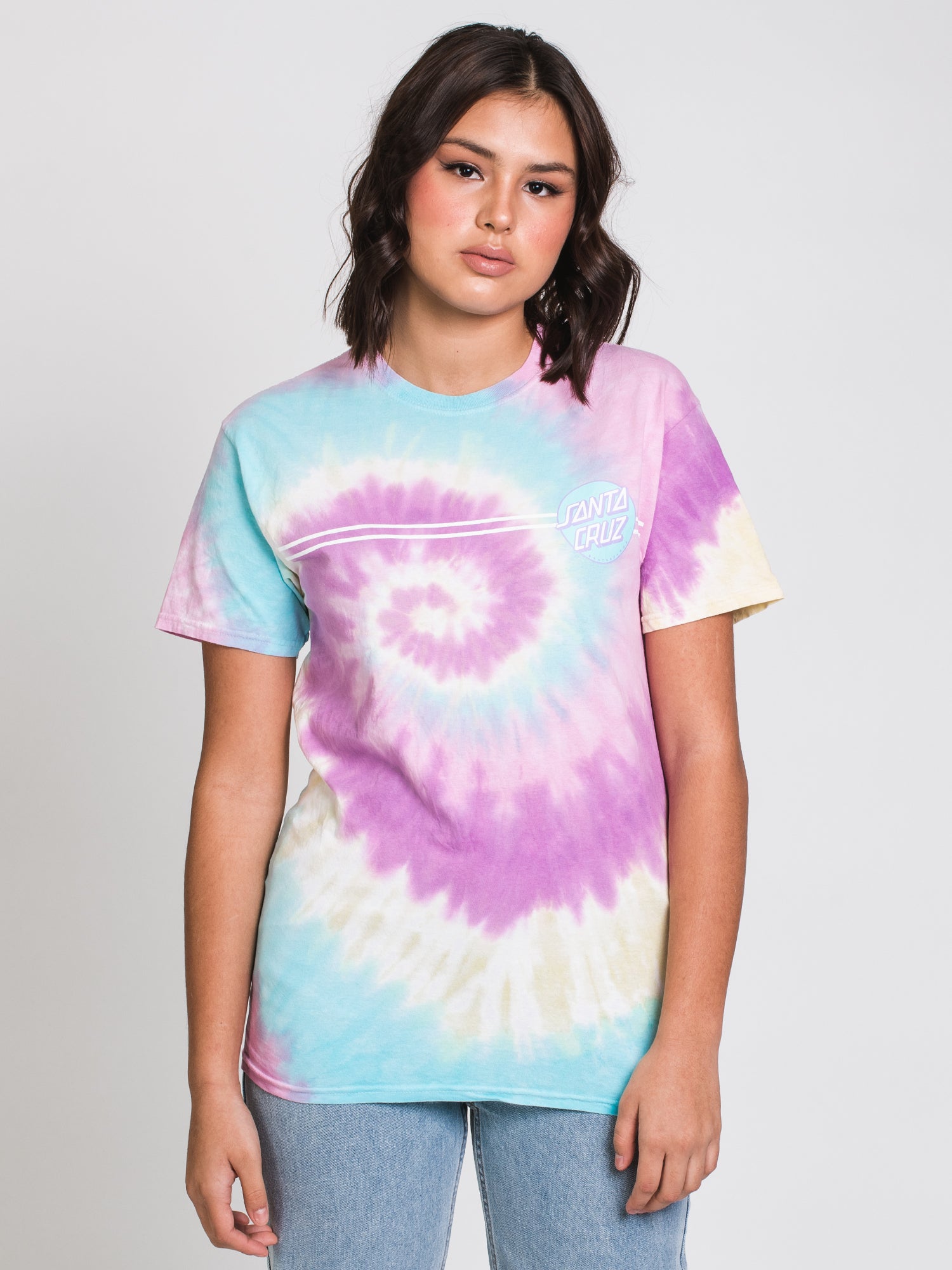 SANTA CRUZ OTHER DOT TIE DYE T-SHIRT - CLEARANCE