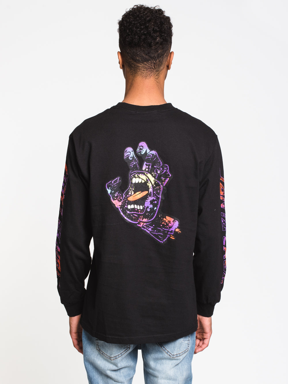 SANTA CRUZ HAND SPLATTER LONG SLEEVE T-SHIRT  - CLEARANCE