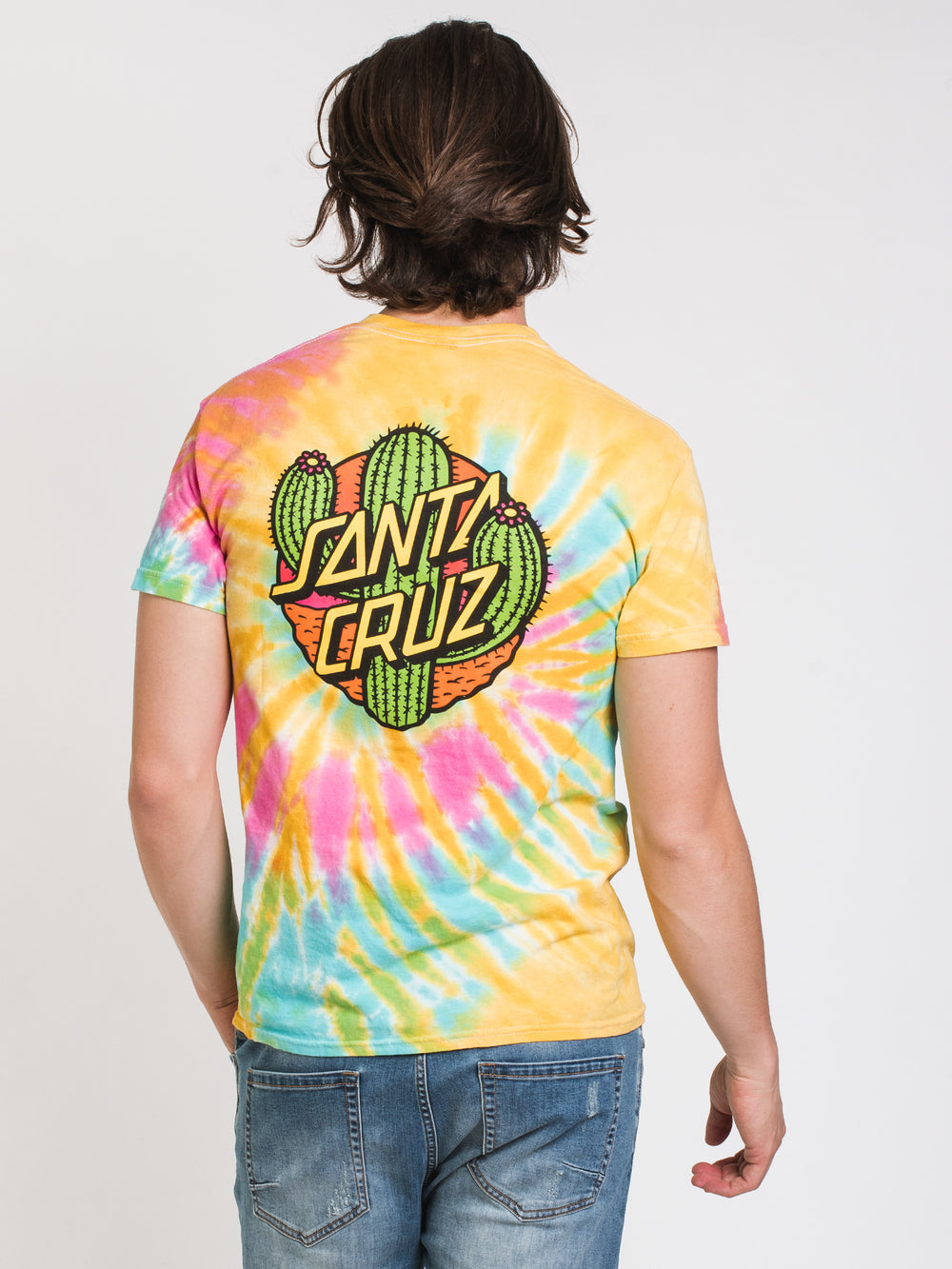 SANTA CRUZ CACTUS DOT TIE DYE T-SHIRT  - CLEARANCE