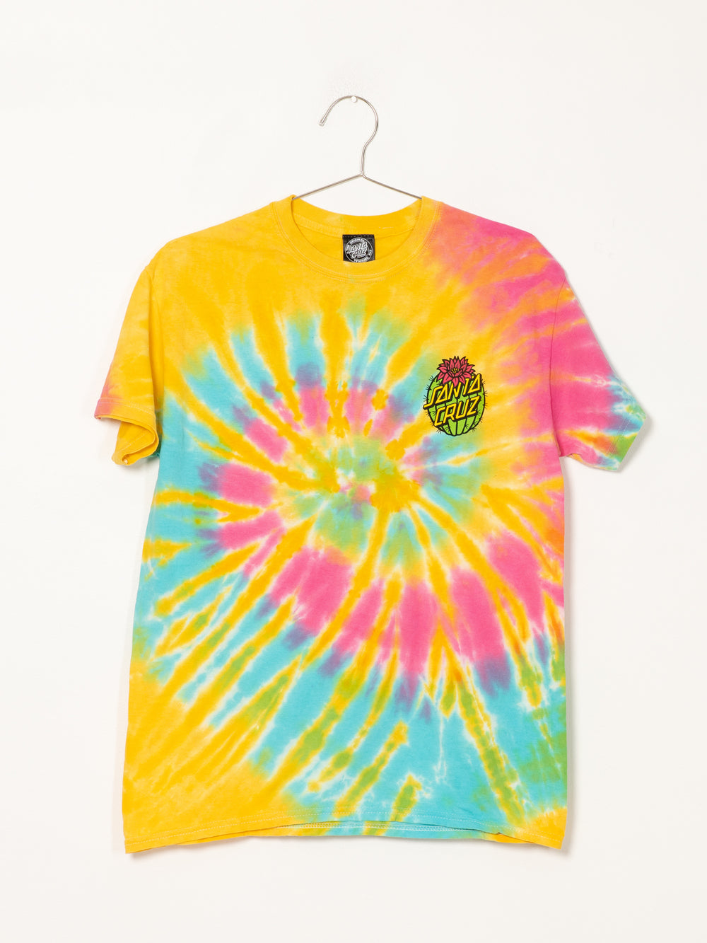 SANTA CRUZ CACTUS DOT TIE DYE T-SHIRT  - CLEARANCE