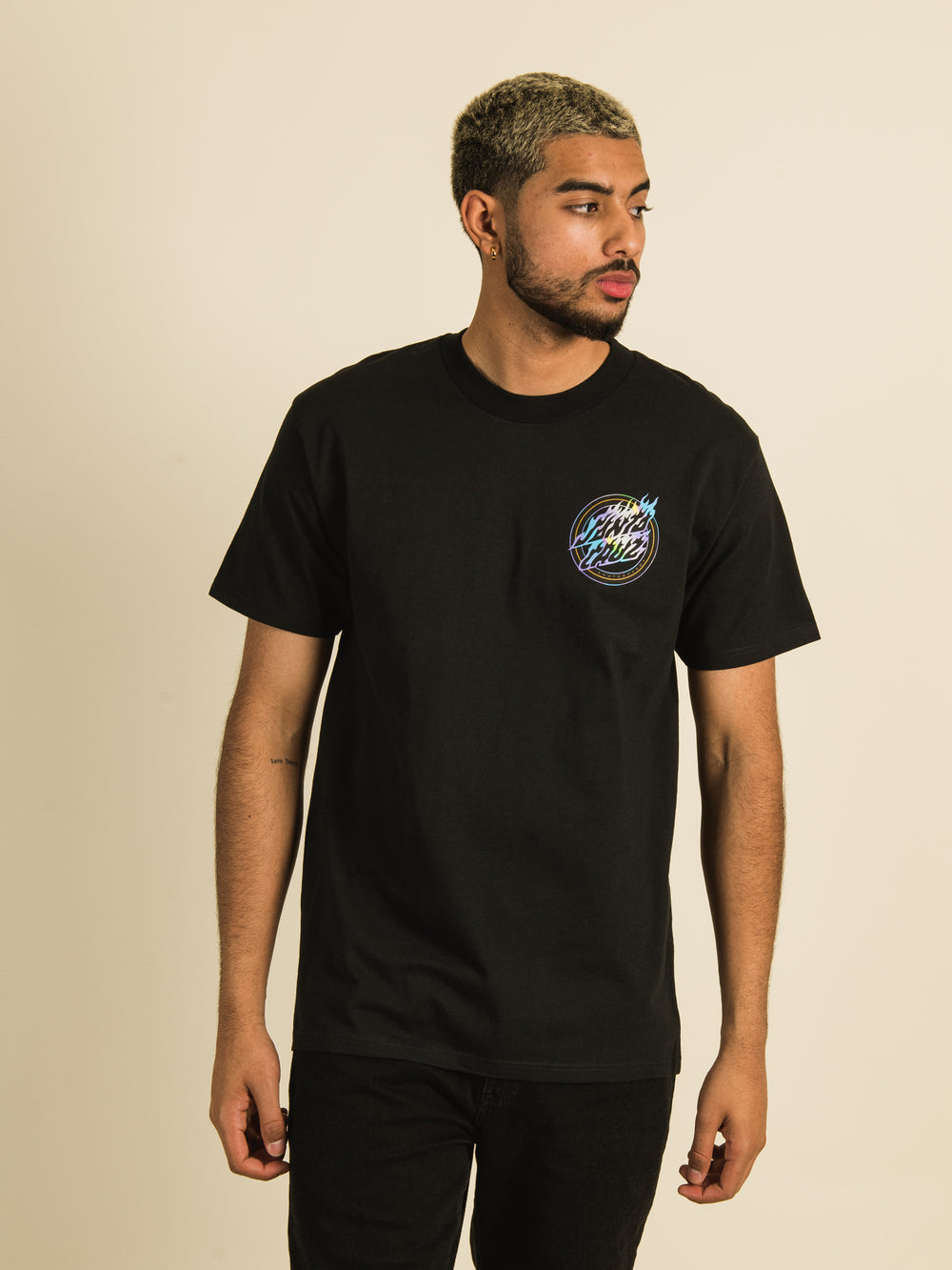 SANTA CRUZ HOLO FLAME DOT T-SHIRT