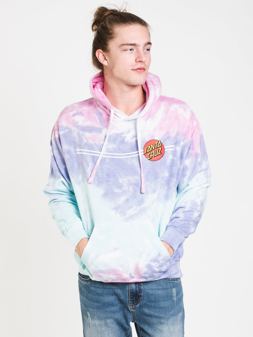 SANTA CRUZ CLASSIC DOT TIE DYE PULLOVER HOODIE  - CLEARANCE