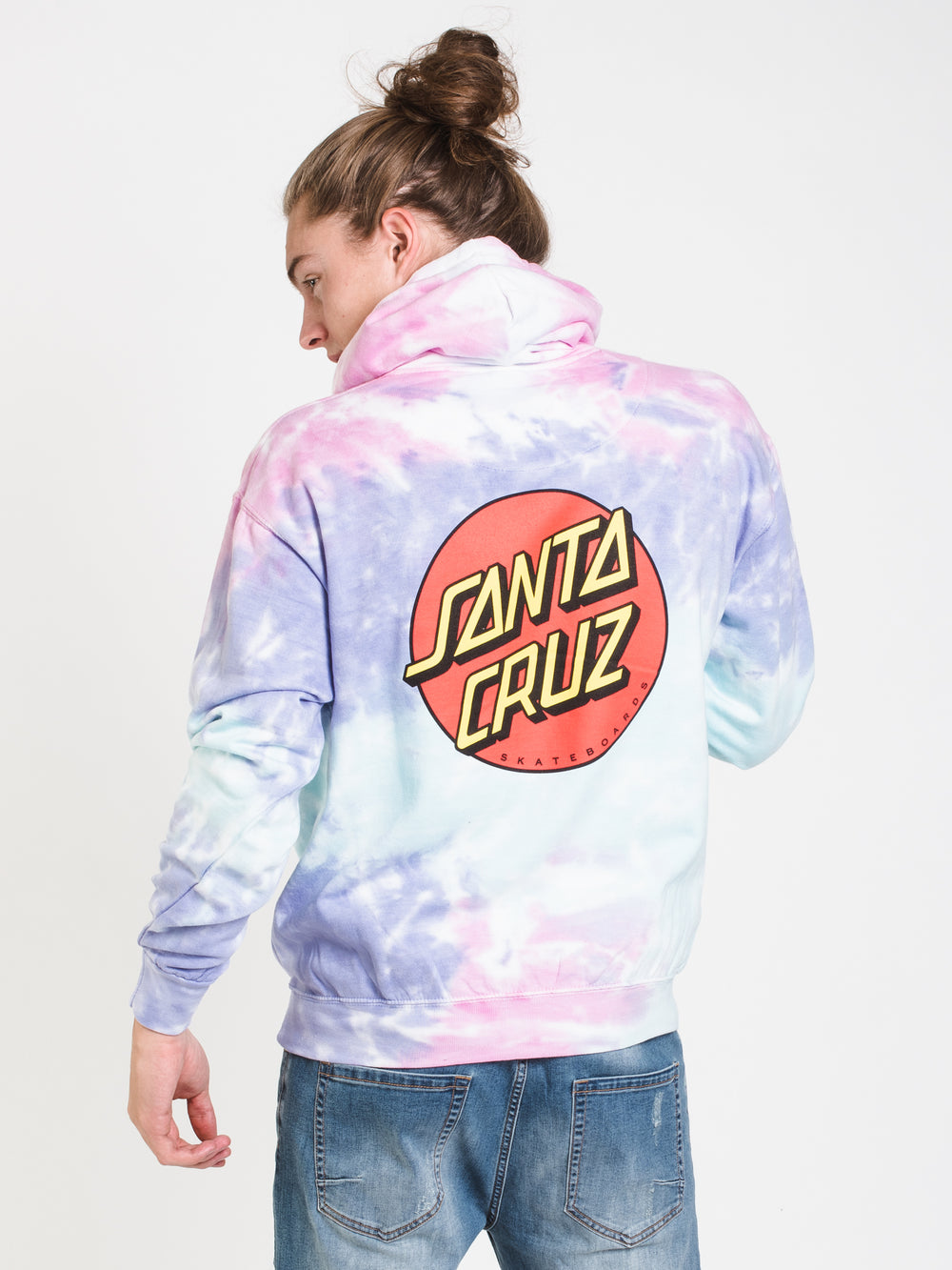 Red Tie Dye Santa Cruz Sweatshirt Santa Cruz Girls Astro Tie Dye