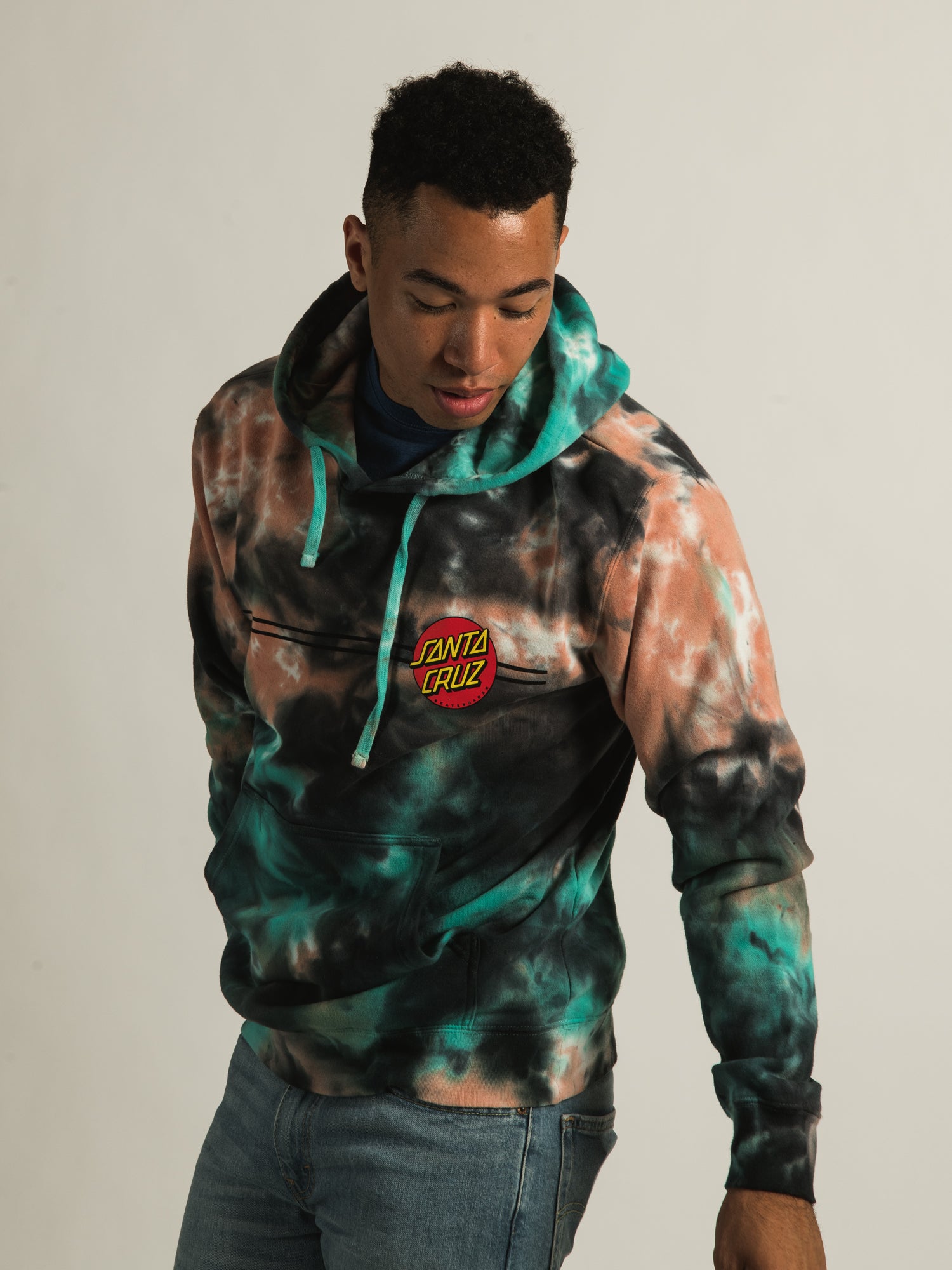 Rainbow santa sale cruz hoodie