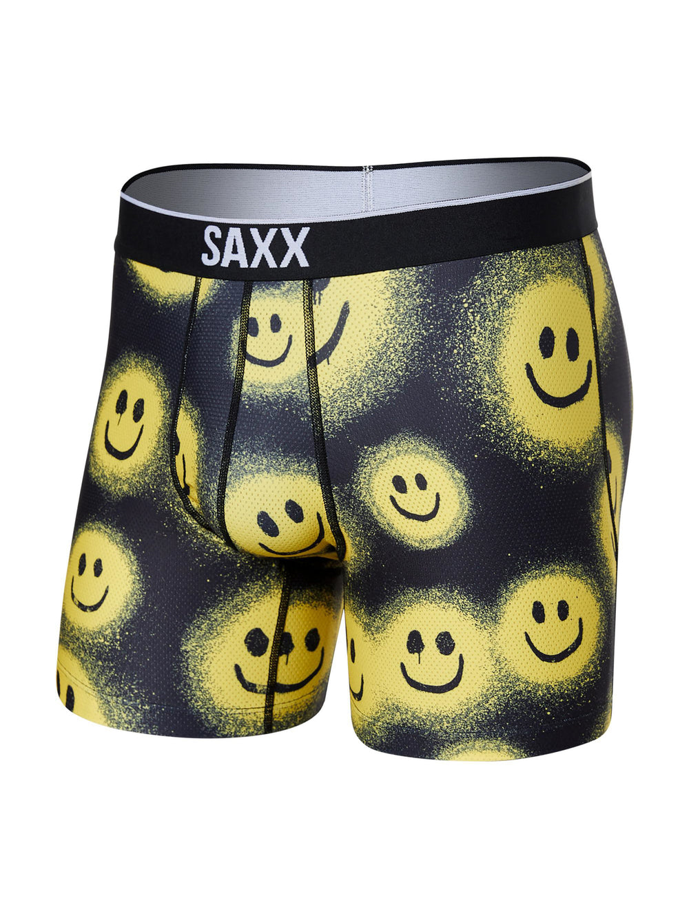 SAXX VOLT BOXER BRIEF- PAINTED SMILE NOIR  - CLEARANCE