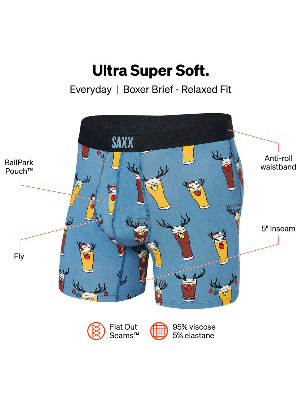 Ultra Super Soft Boxer Brief - Men's Underwear – SAXX Underwear Canada
