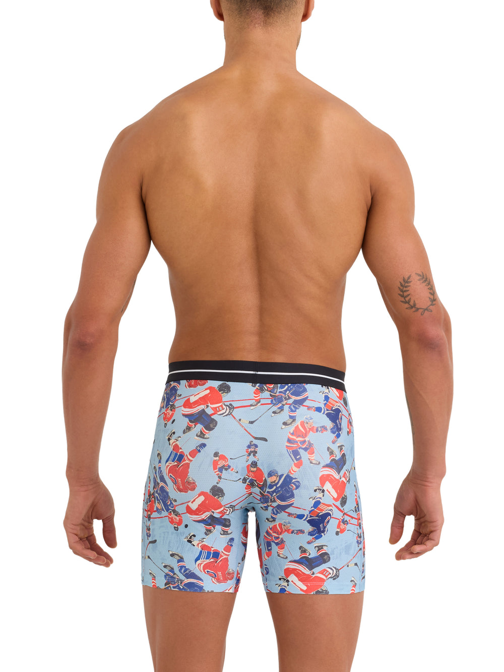 SAXX VOLT BOXER BRIEF HOCKEY BRAWL - BLUE
