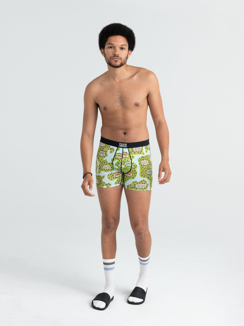 SAXX VIBE BOXER BRIEF - HAPPY CAMPER - CLEARANCE