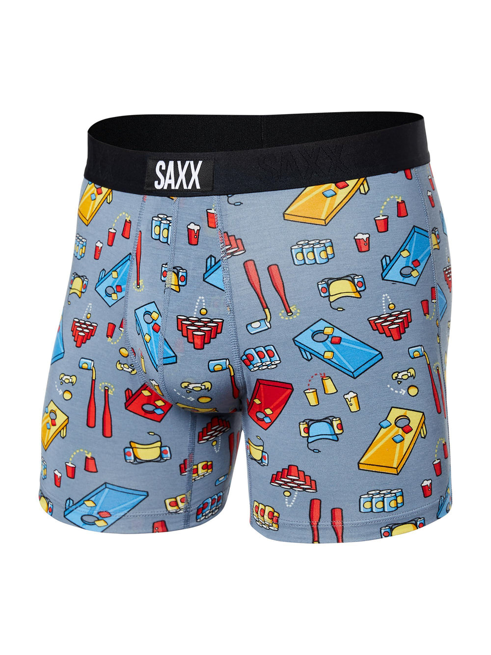 SAXX VIBE BOXER - BEER OLYMPICS GRIS