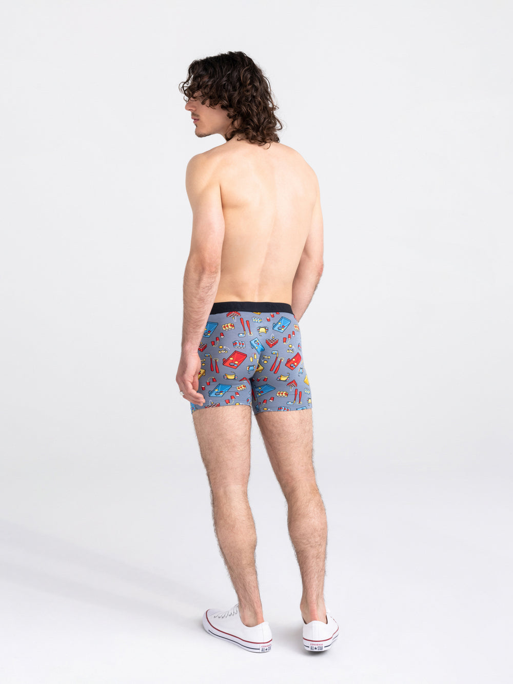 SAXX VIBE BOXER - BEER OLYMPICS GRIS