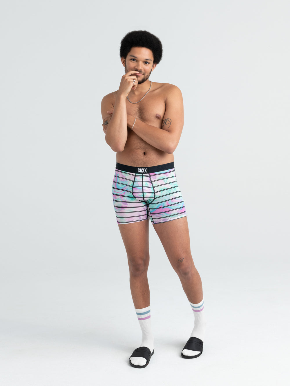 SAXX VIBE BOXER BRIEF - VAPOR STRIPE - CLEARANCE