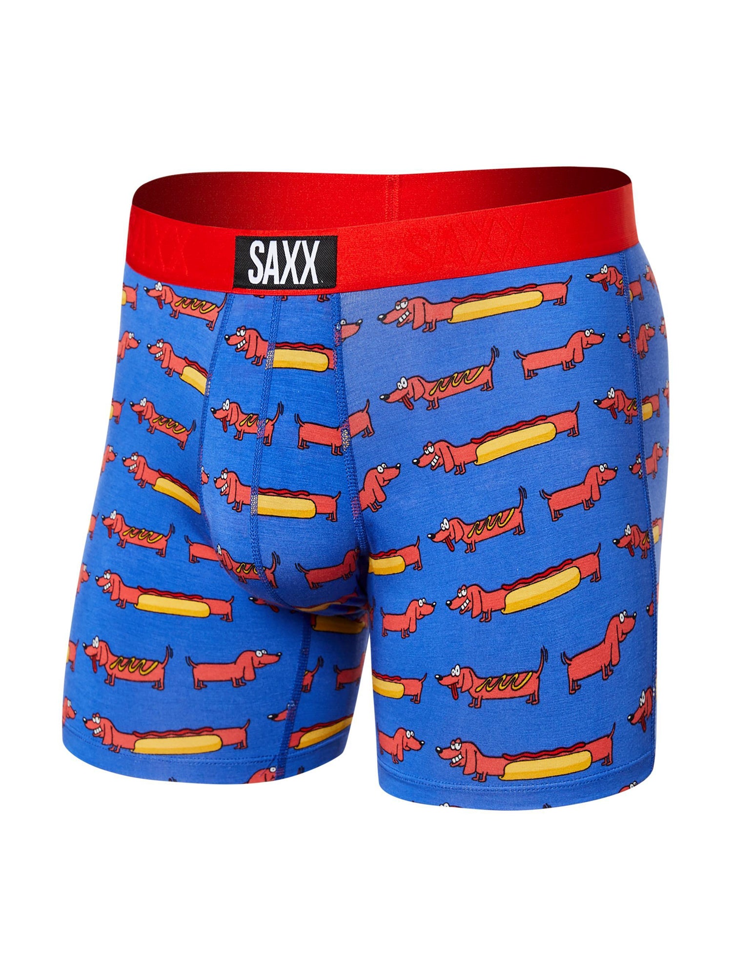 Saxx 285029 Men's Boxer Briefs Underwear Navy Hot Dog XX-Large