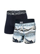 SAXX SAXX ULTRA BOXER BRIEF 2 PACK FOGGY MOUNTAIN - Boathouse