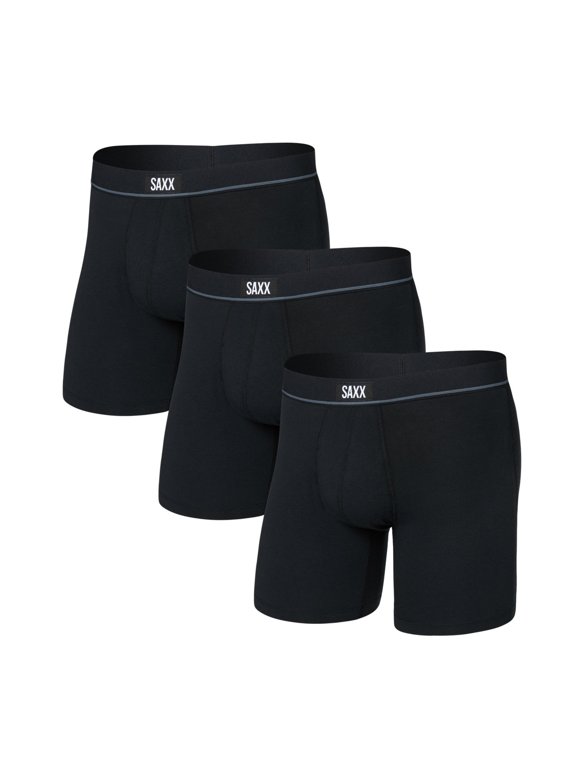 SAXX ESSENTIAL 3PK COTTON - BLACK