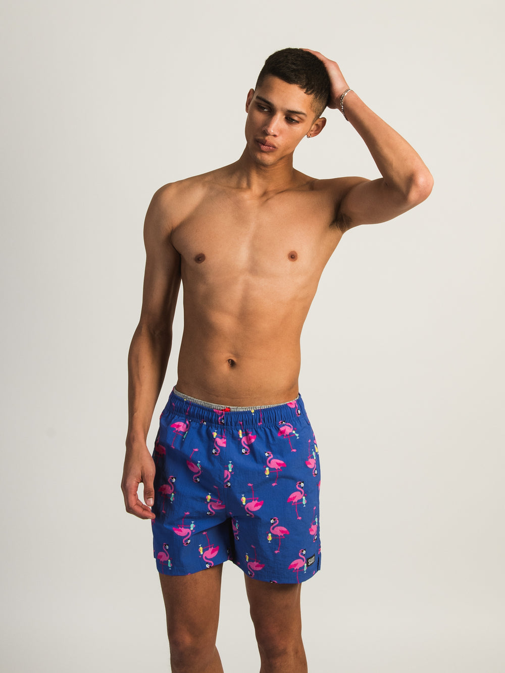 SAXX GO COASTAL 5" VOLLEY SHORT - FLAMINGO