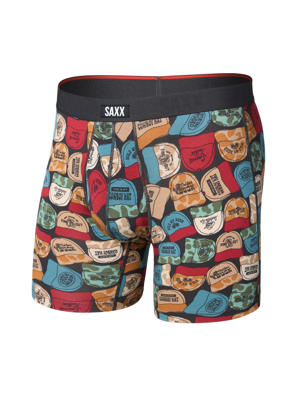 SAXX VIBE EXTRA BOXER BRIEF COWBOY HAT - BLACK