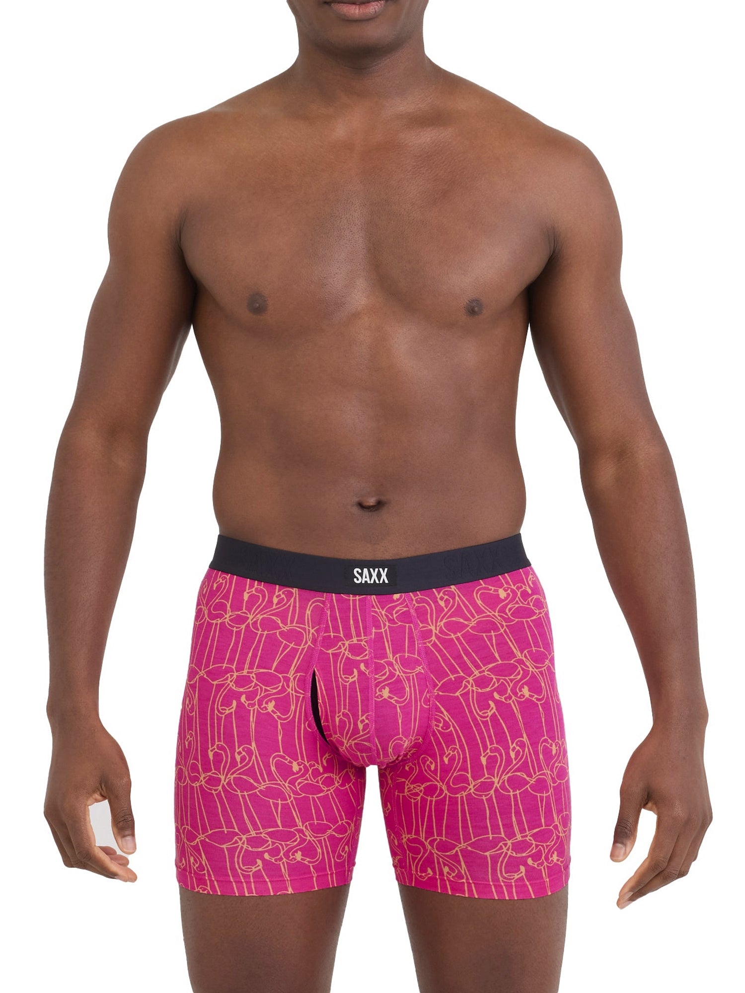 SAXX VIBE FLAMINGO INK BOXER BRIEF