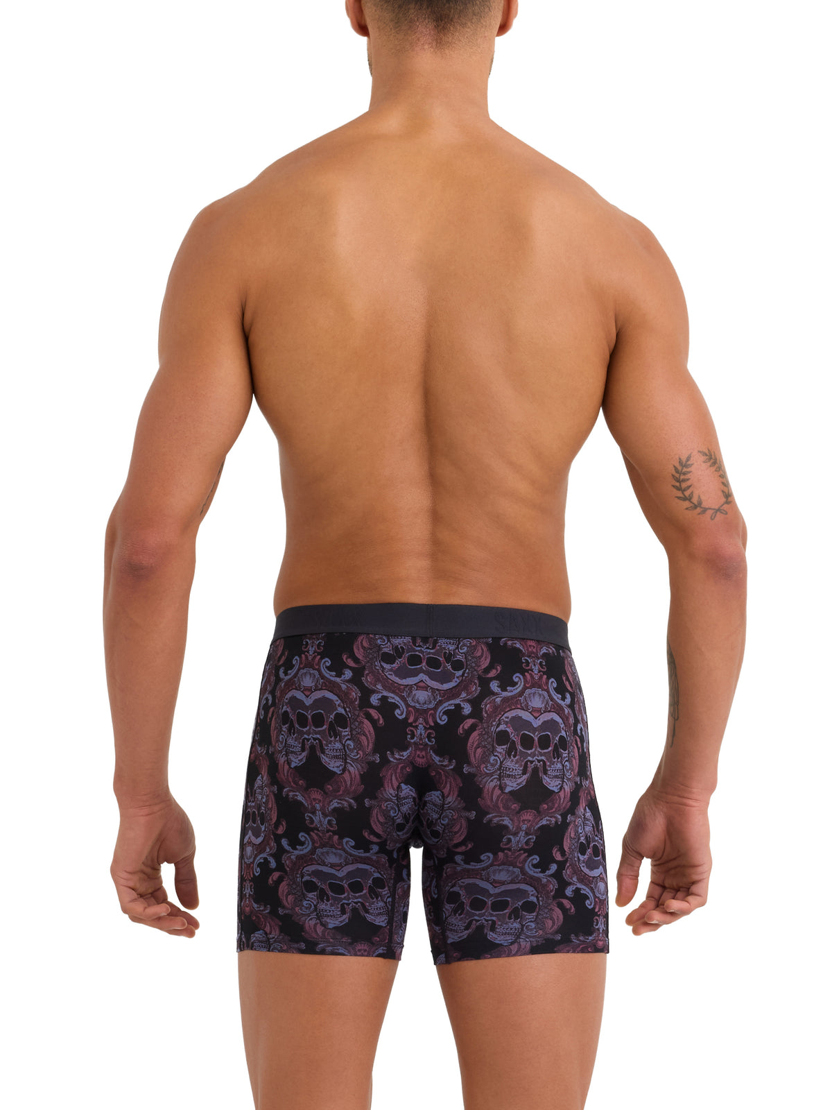 SAXX VIBE EXTRA BOXER BRIEF SKULL BROCADE