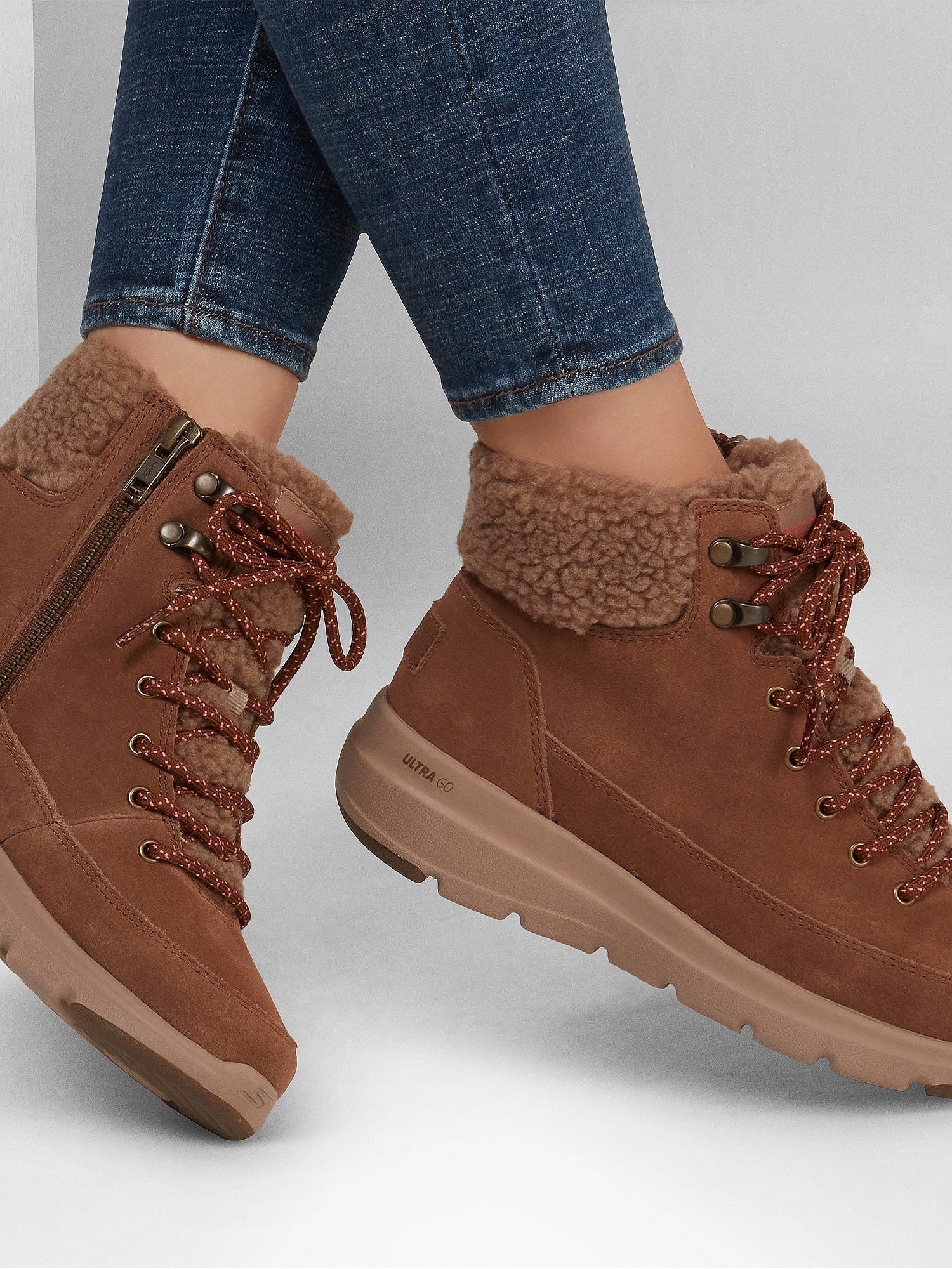 Skechers on the go hot sale brown