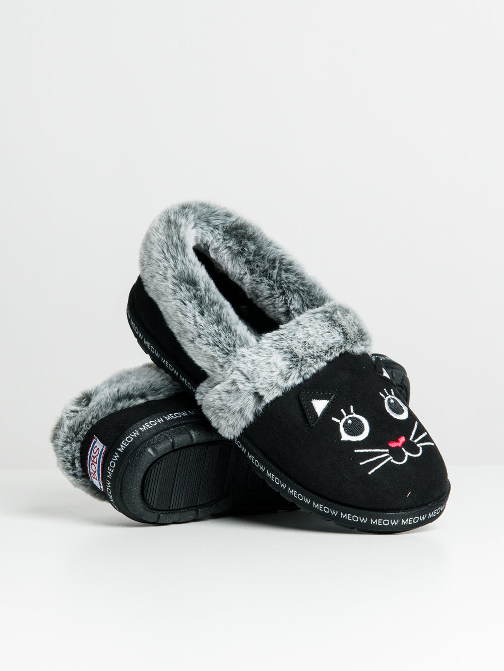 WOMENS SKECHERS BOBS TOO COZY CAT SLIPPER - CLEARANCE
