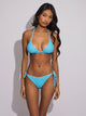 SKINNY DIP SKINNY DIP TILLY TRI BOTTOM - BLUE TERRY STRIPE - Boathouse