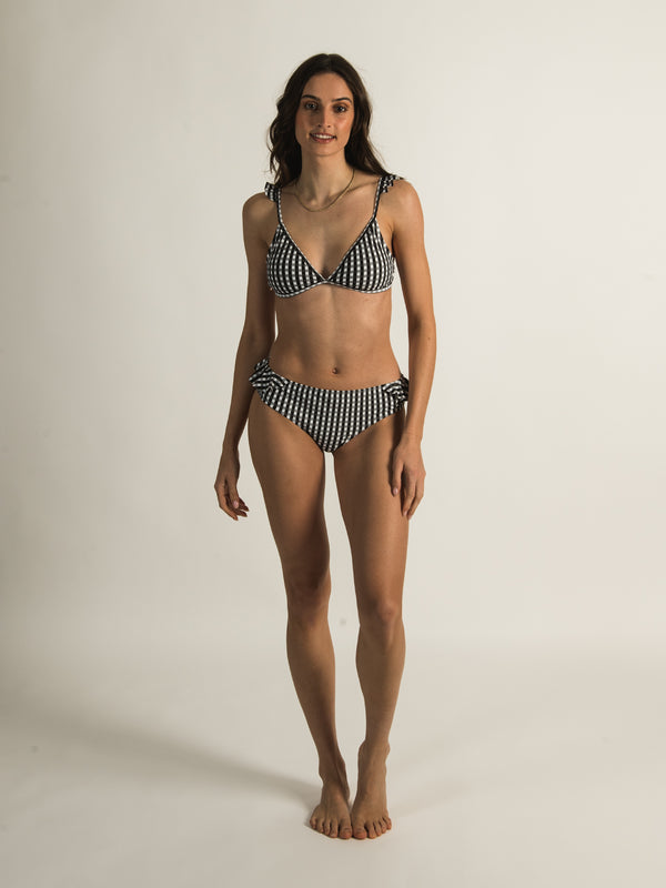 SKINNY DIP VICHY RUFFLE BRALETTE  - CLEARANCE