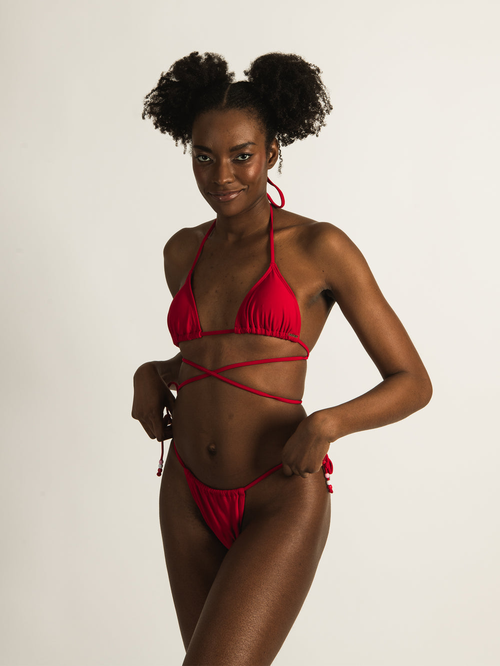 SKINNY DIP BERRY CRUSH CROSS STRING TRI TOP  - CLEARANCE