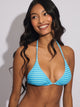 SKINNY DIP SKINNY DIP TILLY TRI TOP - BLUE TERRY STRIPE - Boathouse