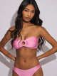 SKINNY DIP SKINNY DIP ZOE O-RING SHINE TOP - PINK - Boathouse
