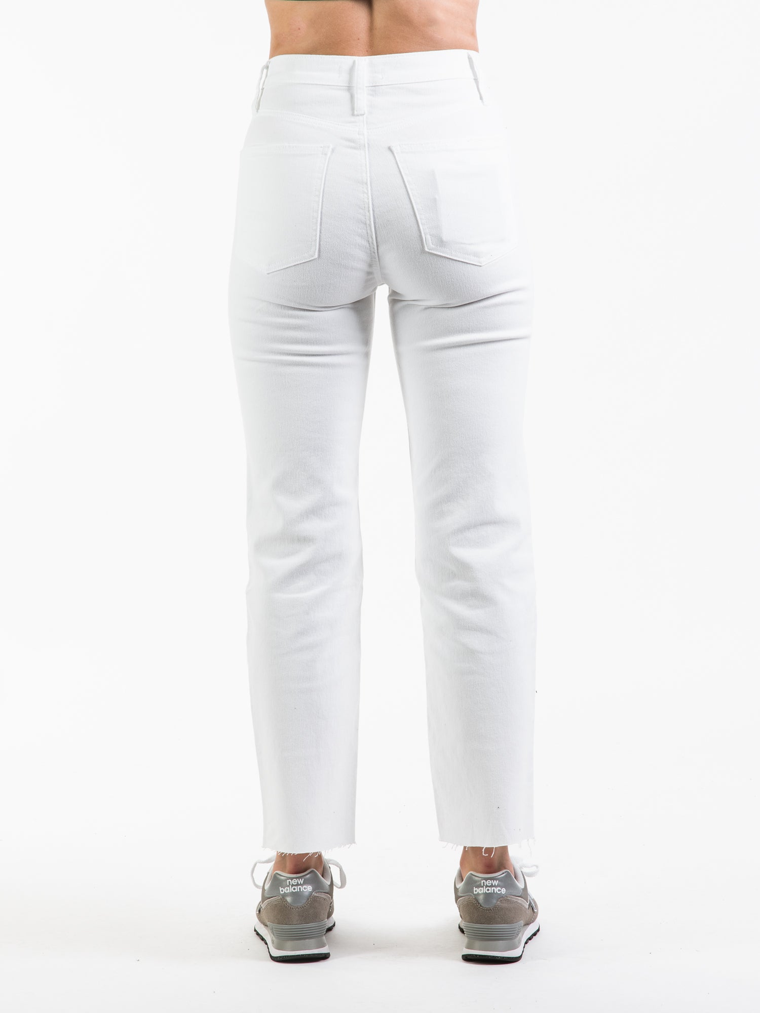 New balance white on sale jeans