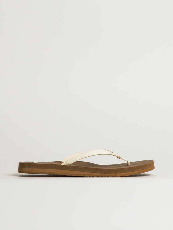 WOMENS SANUK YOGA JOY II SANDALS - WHITE