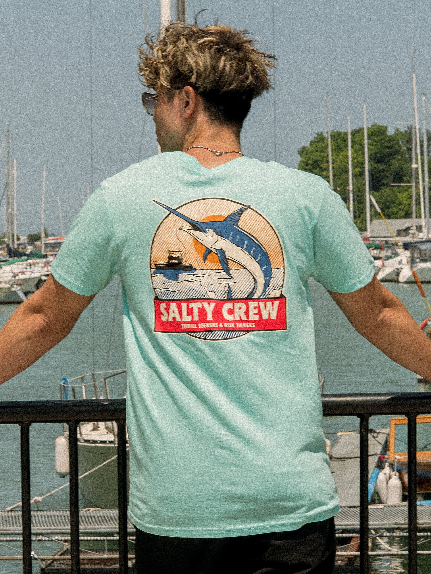 SALTY CREW Salty Crew Deep Drop Standard T-shirt Blue XL