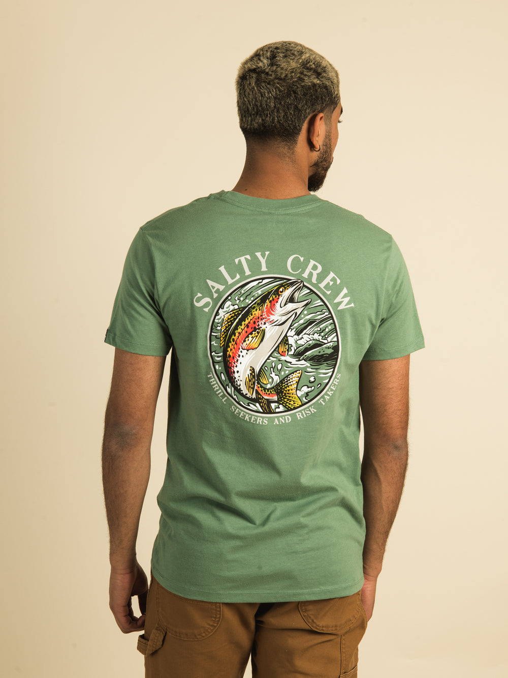 SALTY CREW Salty Crew Rainbow Premium T-shirt Green XXL