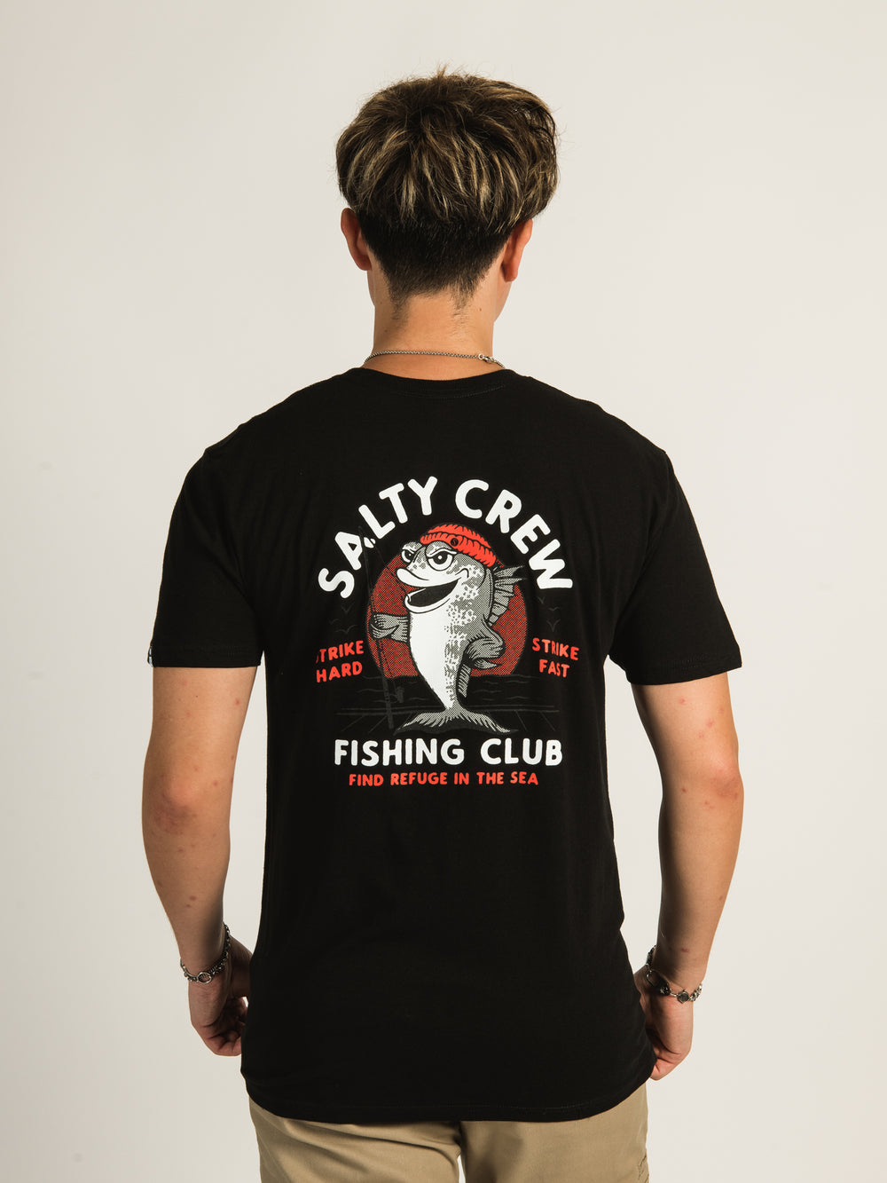 SALTY CREW Salty Crew Fishing Club Standard T-shirt Black S