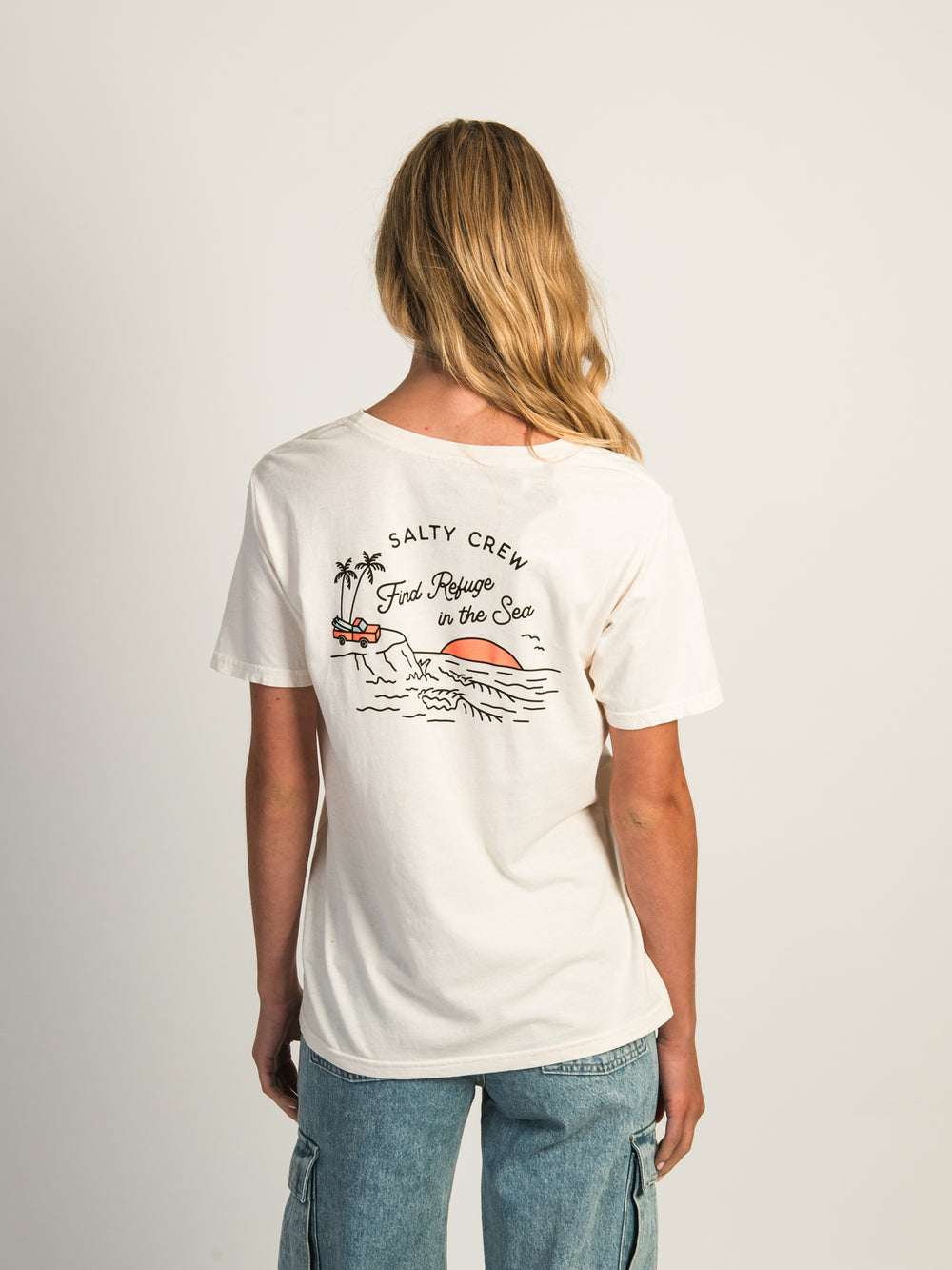 T-SHIRT SALTY CREW LOOKOUT BOYFRIEND