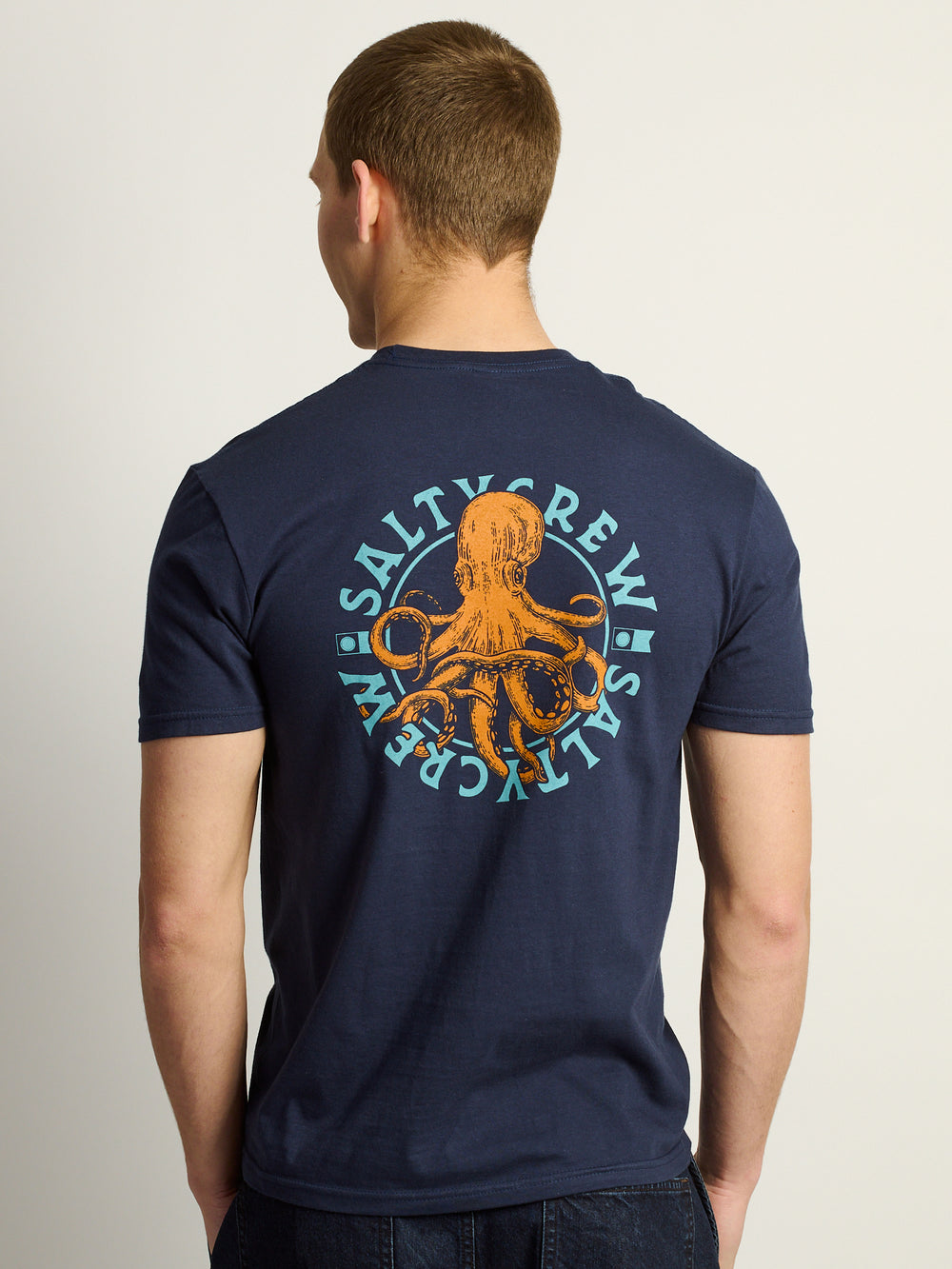 SALTY CREW TENTACLES T-SHIRT -NAVY