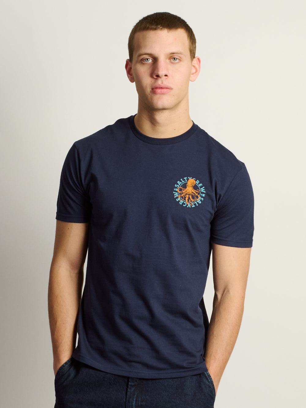 SALTY CREW TENTACLES T-SHIRT -NAVY