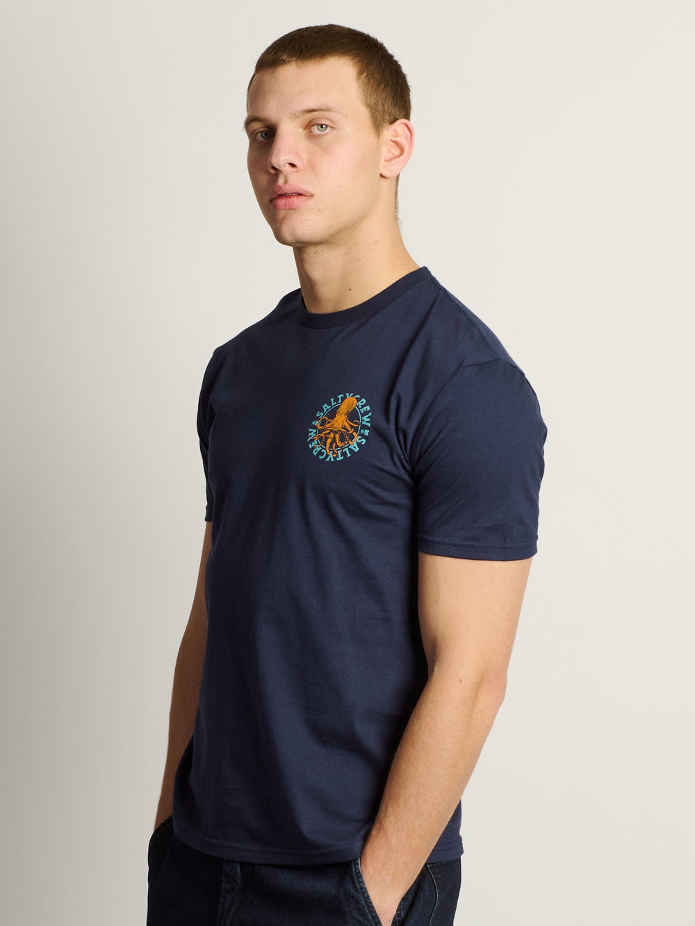 SALTY CREW TENTACLES T-SHIRT -NAVY