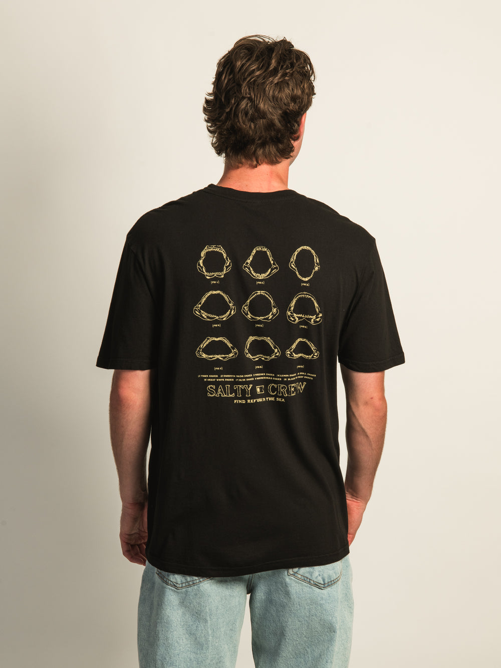 SALTY CREW JAWBONE CLASSIC S/S T - NOIR