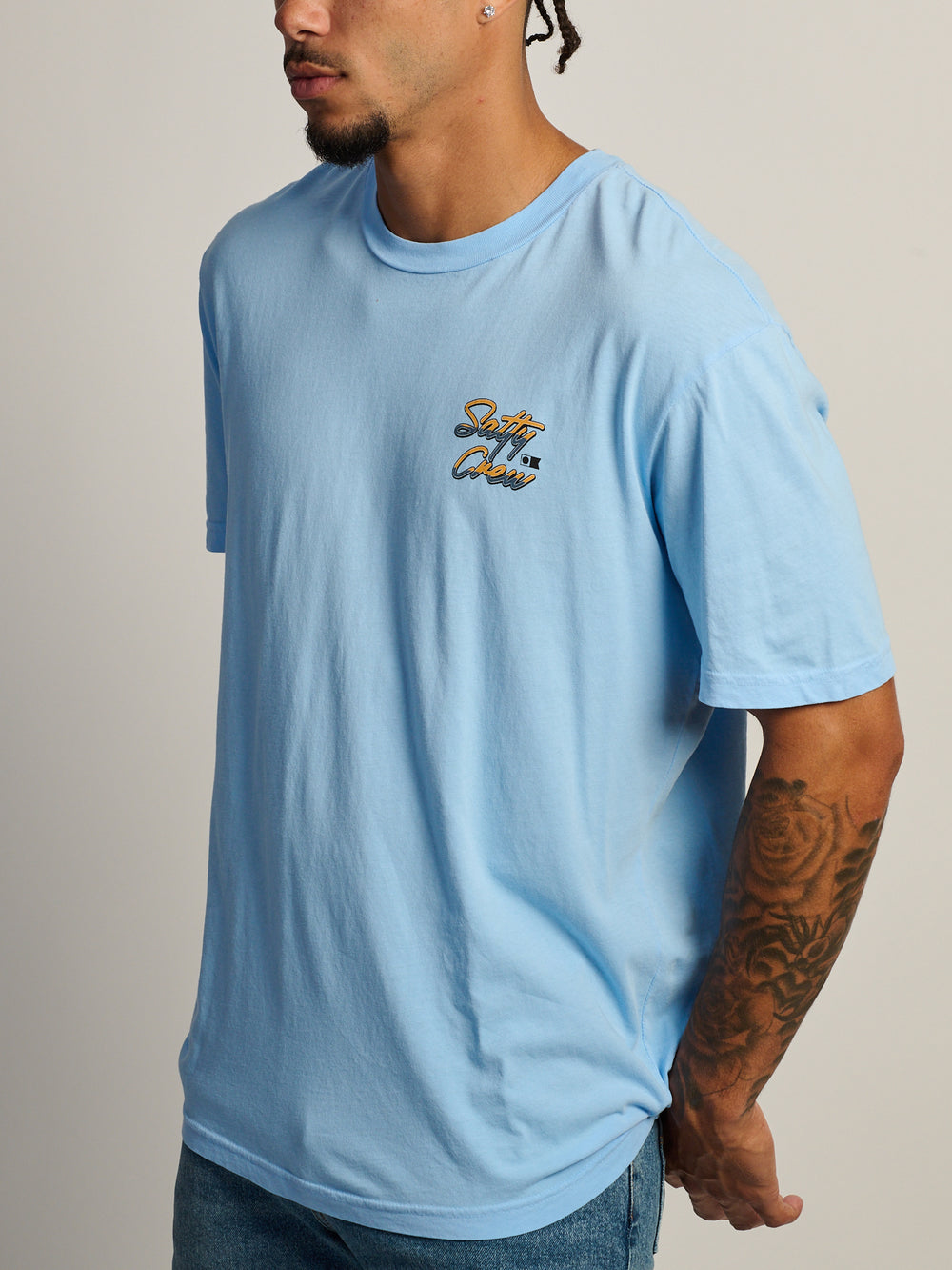 SALTY CREW FLAT DECK T-SHIRT - SKY