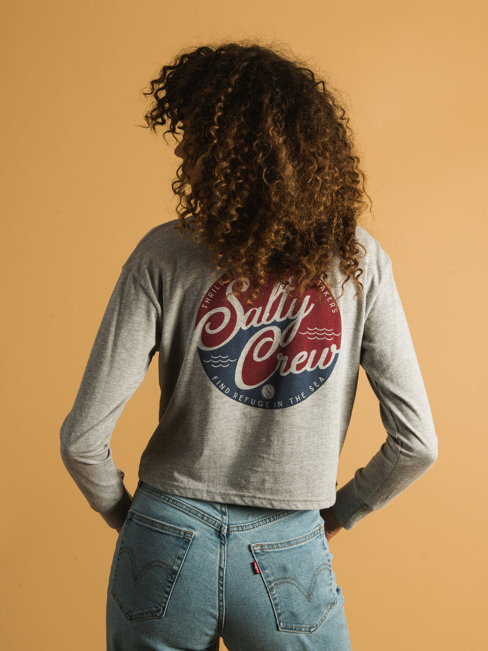 SALTY CREW CLUB SALTY CROP LONG SLEEVE TEE - CLEARANCE