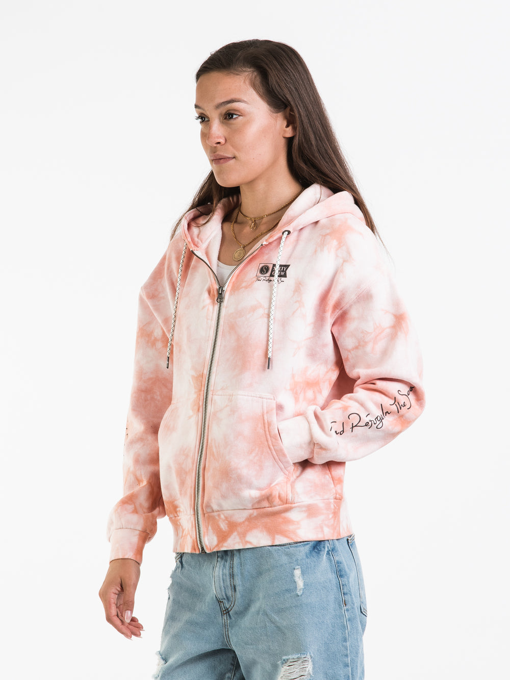 SALTY CREW ALPHA TIE DYE ZIP HOODIE - CLEARANCE