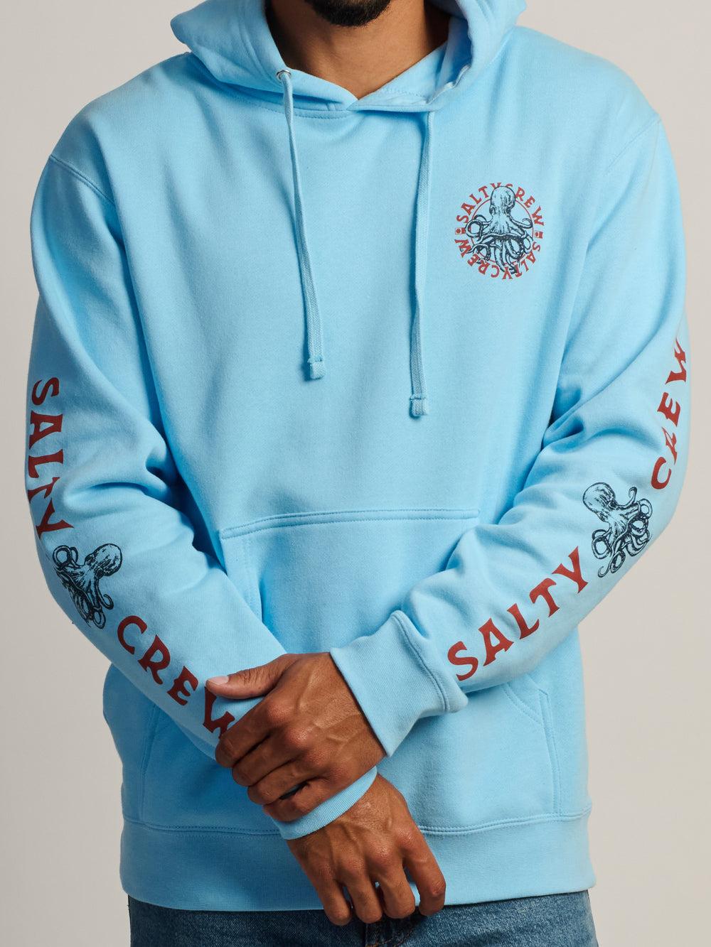 SALTY CREW TENTACLES PULL OVER HOODIE - SKY