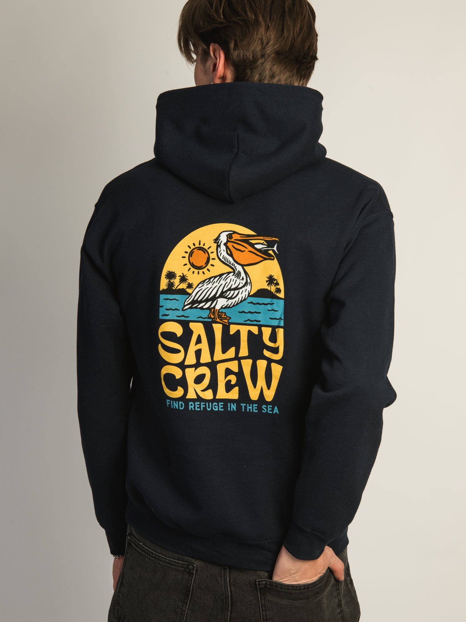 SALTY CREW Salty Crew Seaside Pullover Hoodie Navy